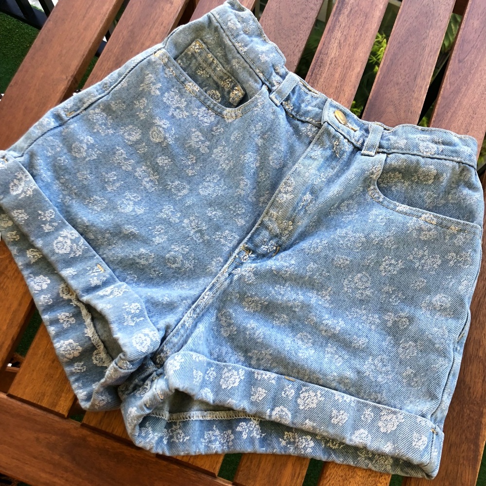 High Waisted Denim Shorts